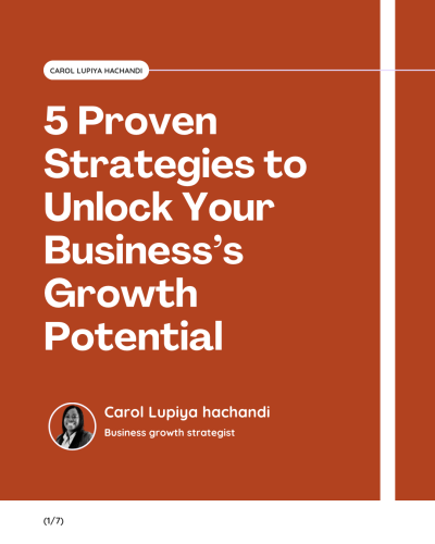 Carol Lupiya Hachandi personal branding (Social Media)