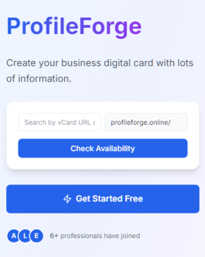 Profile Forge Website (Web Development)
